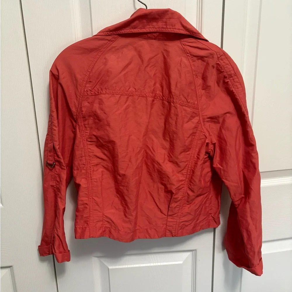 CAbi Red Utility Jacket Lightweight Casual Style - Picture 4 of 6